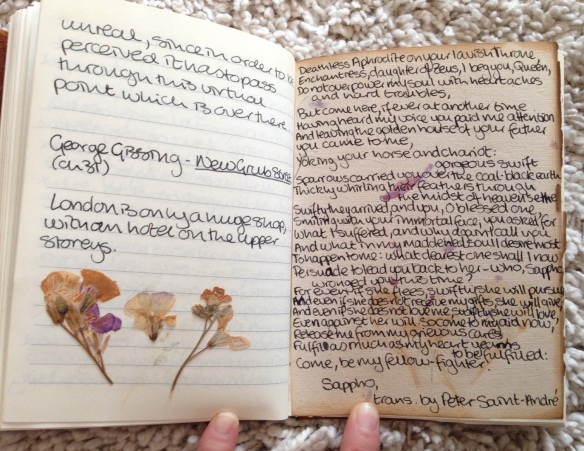 Sappho, Gissing and lots of pressed flowers